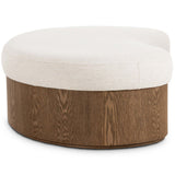 Celeste Cocktail Ottoman, Nomad Snow by Four Hands