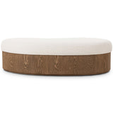 Celeste Cocktail Ottoman, Nomad Snow by Four Hands