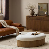 Celeste Cocktail Ottoman, Nomad Snow by Four Hands