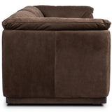 Santino Leather Sofa, Nubuck Cigar by Four Hands