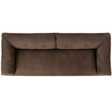 Santino Leather Sofa, Nubuck Cigar by Four Hands