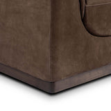 Santino Leather Sofa, Nubuck Cigar by Four Hands