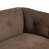 Santino Leather Sofa, Nubuck Cigar by Four Hands