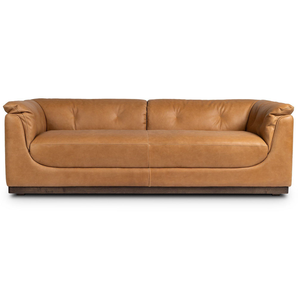 Santino Leather Sofa, Palermo Cognac by Four Hands