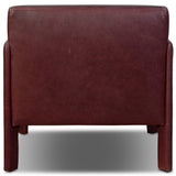 Graford Leather Chair, Dulane Burgundy by Four Hands