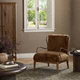 Yesenia Chair, Ochre Shearling by Four Hands