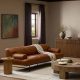 Blaine Leather Sofa, Lorento Cognac by Four Hands