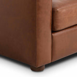 Draper Leather Chair, Dulane Mahogany by Four Hands