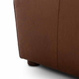 Draper Leather Chair, Dulane Mahogany by Four Hands