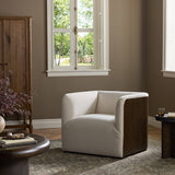 Rory Swivel Chair, Laughlin Bone by Four Hands