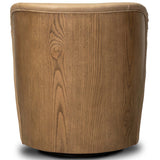 Trisha Leather Swivel Chair, Palermo Drift by Four Hands