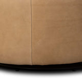 Trisha Leather Swivel Chair, Palermo Drift by Four Hands