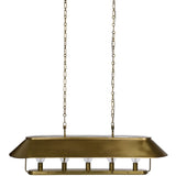 Germain Linear Chandelier, Raw Brass by Amber Lewis x Four Hands