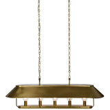 Germain Linear Chandelier, Raw Brass by Amber Lewis x Four Hands