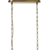 Germain Linear Chandelier, Raw Brass by Amber Lewis x Four Hands