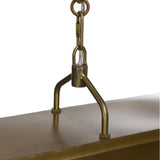 Germain Linear Chandelier, Raw Brass by Amber Lewis x Four Hands