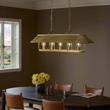 Germain Linear Chandelier, Raw Brass by Amber Lewis x Four Hands