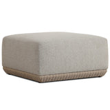 Evander Outdoor Ottoman, Ramiro Ecru by Four Hands