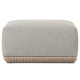 Evander Outdoor Ottoman, Ramiro Ecru by Four Hands