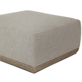 Evander Outdoor Ottoman, Ramiro Ecru by Four Hands