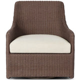 Blaire Outdoor Swivel Chair, Tanned Weave by Four Hands-Furniture - Outdoor-High Fashion Home