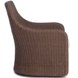 Blaire Outdoor Swivel Chair, Tanned Weave by Four Hands-Furniture - Outdoor-High Fashion Home