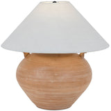 Civita Table Lamp, Aged Natural Terracotta by Amber Lewis x Four Hands