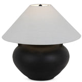 Civita Table Lamp, Aged Black Terracotta by Amber Lewis x Four Hands