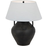 Atrani Table Lamp, Aged Black Terracotta by Amber Lewis x Four Hands