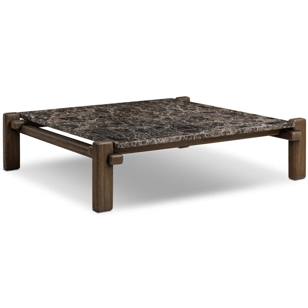 Marcia Square Coffee Table, Brown by Four Hands