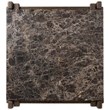 Marcia Square Coffee Table, Brown by Four Hands
