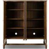 Bari Wide Cabinet, Weathered Oak by Amber Lewis x Four Hands