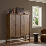 Bari Wide Cabinet, Weathered Oak by Amber Lewis x Four Hands