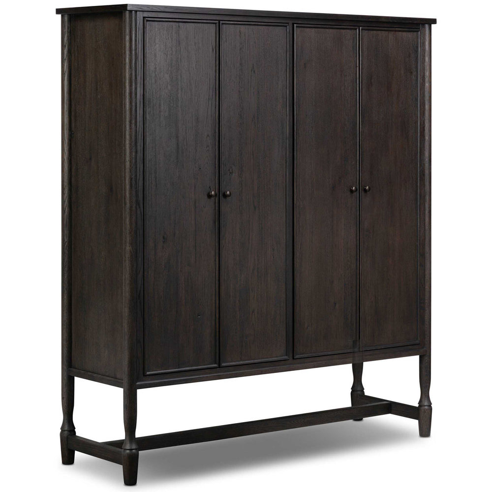 Bari Wide Cabinet, Smoked Black by Amber Lewis x Four Hands