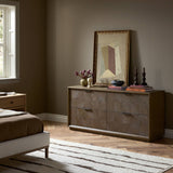 Salta 4 Drawer Dresser, Brown Oak Thin Oyster by Four Hands