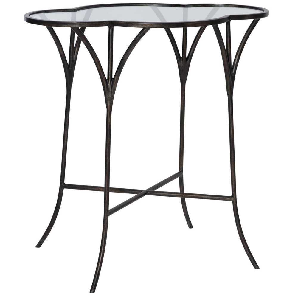 Adhira Accent Table, Aged Black-Furniture - Accent Tables-High Fashion Home