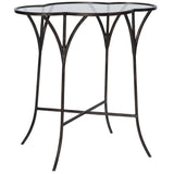 Adhira Accent Table, Aged Black-Furniture - Accent Tables-High Fashion Home
