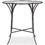 Adhira Accent Table, Aged Black-Furniture - Accent Tables-High Fashion Home