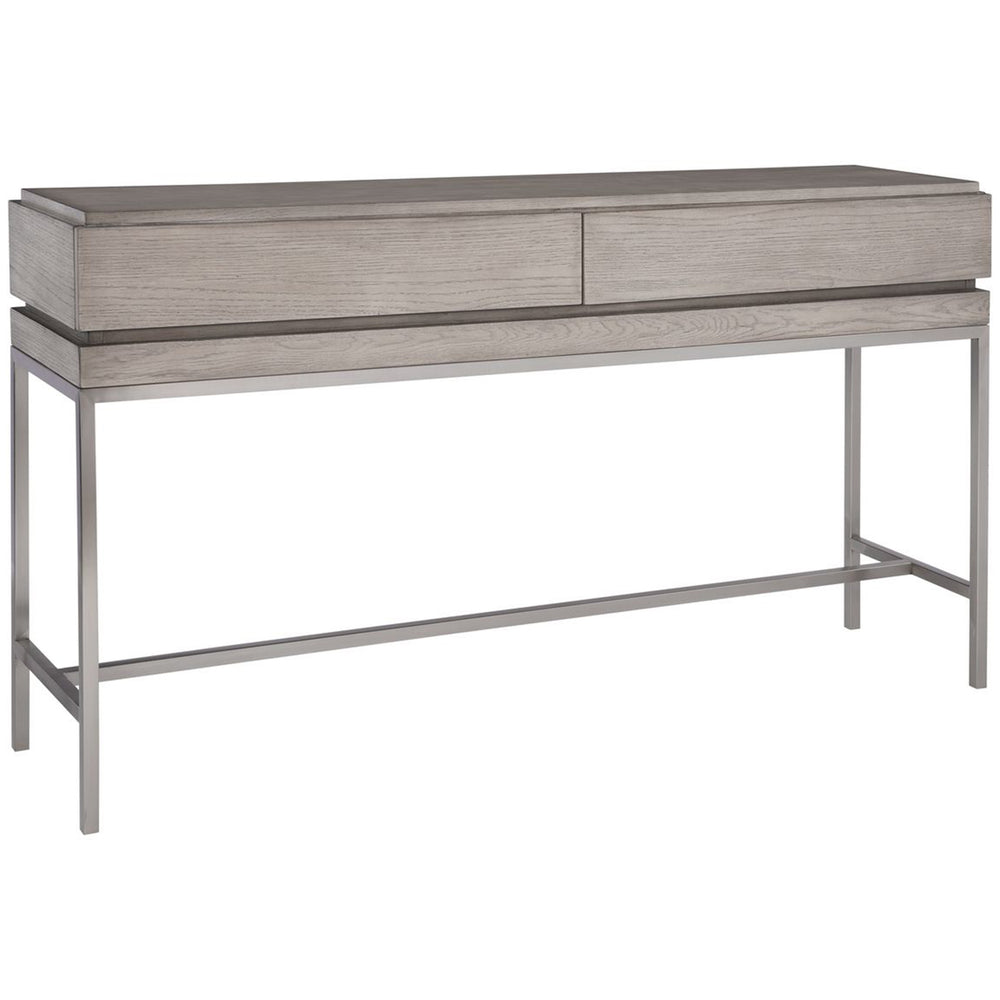 Kamala Console Table, Light Mushroom-Furniture - Accent Tables-High Fashion Home