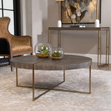 Taja Coffee Table, Light Gray-Furniture - Accent Tables-High Fashion Home