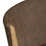 Marela Leather Dining Chair, Nubuck Cigar, Set of 2 by Four Hands