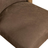 Marela Leather Dining Chair, Nubuck Cigar, Set of 2 by Four Hands