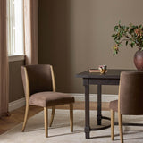 Marela Leather Dining Chair, Nubuck Cigar, Set of 2 by Four Hands