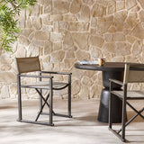 Brisco Outdoor Dining Chair, Taupe Mesh, Set of 2 by Four Hands