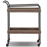 Landi Outdoor Bar Cart, Aged Bronze by Four Hands