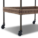 Landi Outdoor Bar Cart, Aged Bronze by Four Hands