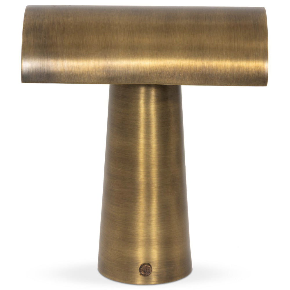 Lumo Cordless Table Lamp, Antique Brass by Four Hands