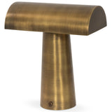 Lumo Cordless Table Lamp, Antique Brass by Four Hands
