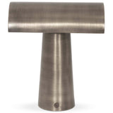 Lumo Cordless Table Lamp, Antique Nickel by Four Hands