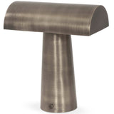 Lumo Cordless Table Lamp, Antique Nickel by Four Hands